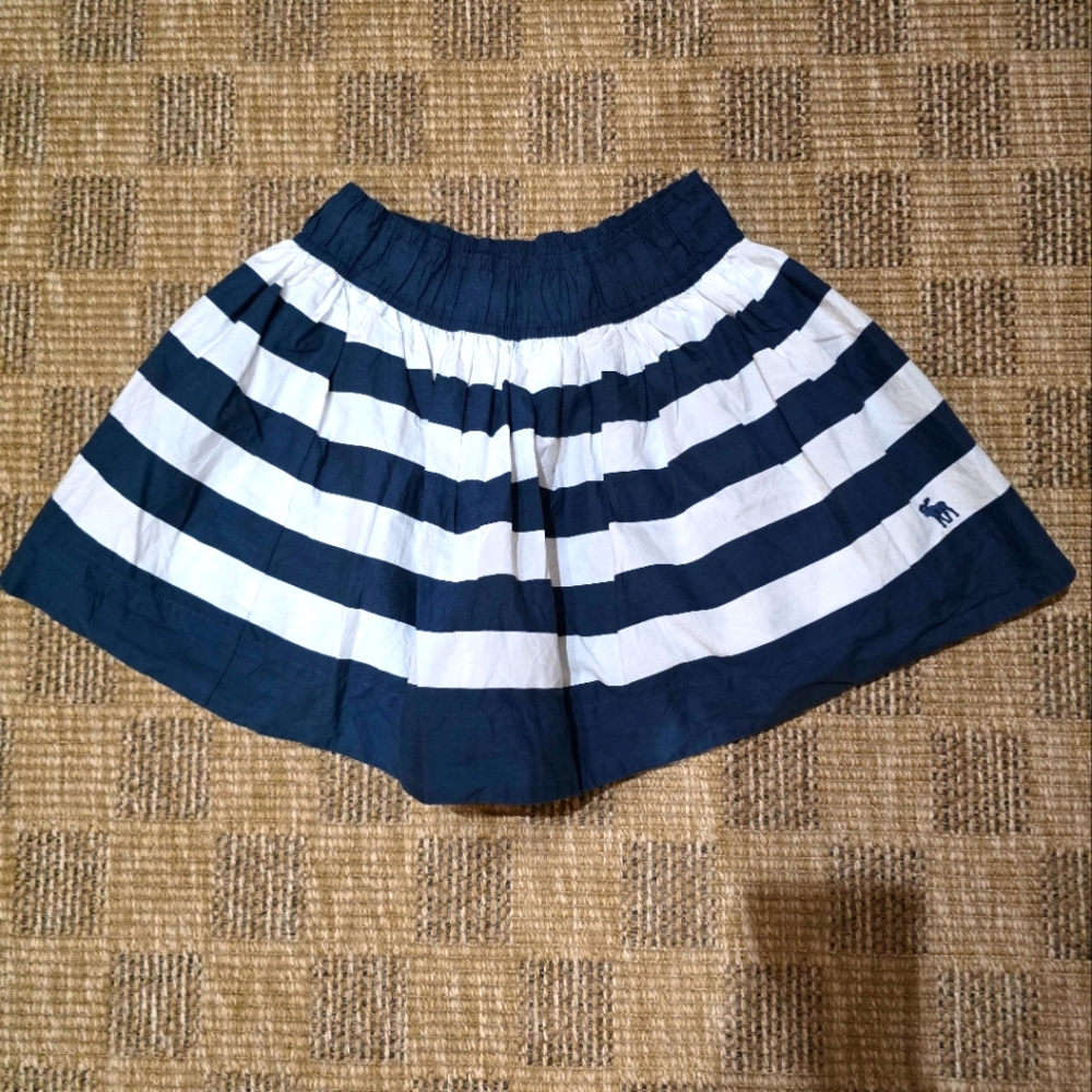 Y2K Abercrombie & Fitch Striped Navy and White Skirt